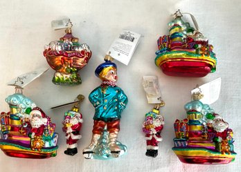Christopher Radko Christmas Blown Glass Ornaments New With Tags