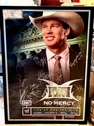 JBL Signed WWF Poster With Ticket And COA