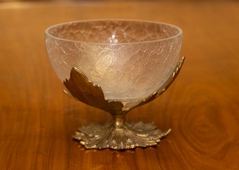 Brass Footed Candy Dish