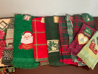Collection Of Christmas Hand-towels New With Tags