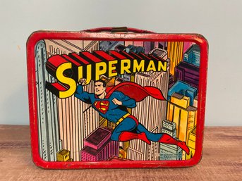 Vintage 1967 Superman Metal Lunchbox