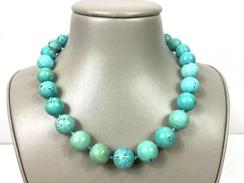 Turquoise Stone Choker Necklace