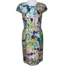 Beautiful ETRO Floral Dress Made In Italy Size 44
