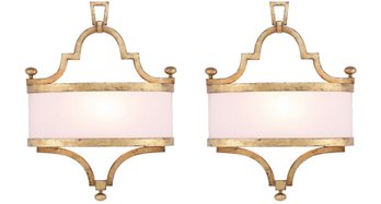 Portobello Road Collection Wall Sconce With Gold Fininsh- A Pair