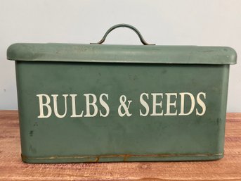 Bulbs & Seeds Green Metal Saving Box