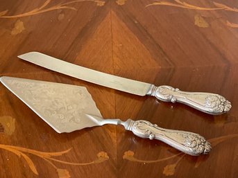 Raimond Shefield England Sterling Silver Cake-fork & Knife Set