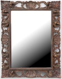 Brown Baroque Frame Wall Mirror