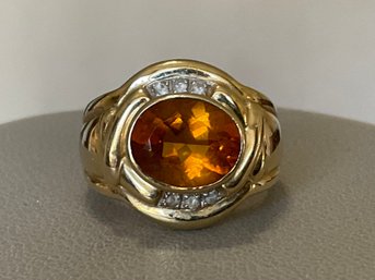 Citrine Ring In 14K Gold