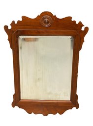 Carved Chippendale Style Wooden Wall Mirror