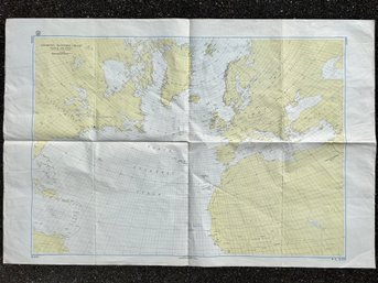 North Atlantic Nautical Piloting Chart