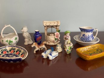Vintage Collection Of Porcelain Nic-Nacks Lefton, Shenango, Imari