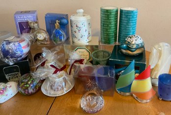 Collection Of Nic-Nacks & Candles Mostly New Items