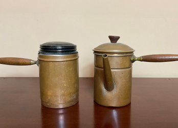 Pair Of Vintage Espresso Coffee Pots Tagus