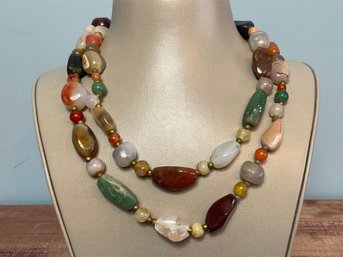 Multi-color Stone Necklace