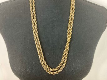 Monet Rope Gold-tone Necklace