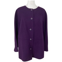 Purple Wool Womans Jacket