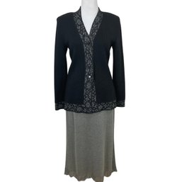 Escada Margaretha Ley Knit Cardigan & Skirt Size 34/36