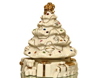 Lenox Porcelain Figure 'The Jeweled Christmas Tree Music Box'