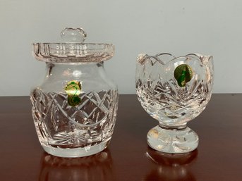 Waterford Crystal Jelly Jar & Pot-pourri Jar NEW