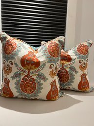 Pair Decorative Pillows From Barclay Butera Los Angeles, Upgraded Down Insert