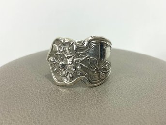 Silver Floral Wrap Ring