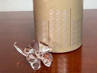 Swarovski Crystal Four Leaf Clover With Box