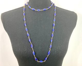 Two Blue Stone Necklaces