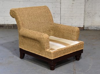 Walters Indoor Antigua Woven Natural Rope Club Chair - No Cushion