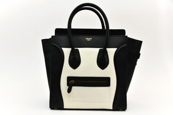 Celine Authentic Handbag Black And White