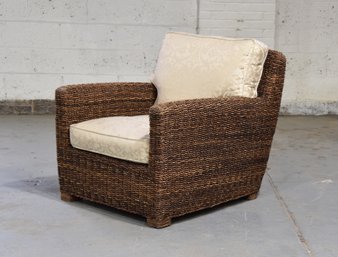 Walters Indoor Venezia Indoor Rope Club Chair With Cushions