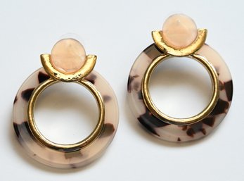 Amber Statement Stud Earrings