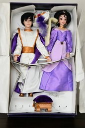 Disney's Aladdin And Jasmine Large Porcelain Dolls