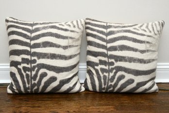 Zebra Animal Print Throw Pillows