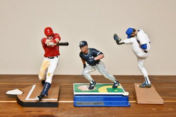 Trio Of Baseball Figurines - Trout, Ryan, Williams