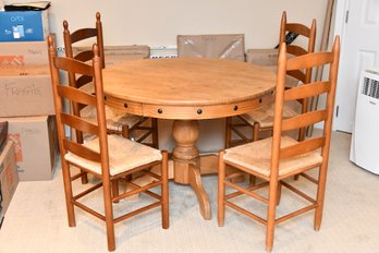 Round Pedestal Dining Table And Chairs