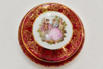 Limoges Porcelain Covered Trinket Dish