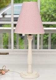 Composite Table Lamp With Pink Shade