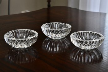 Set Of Three Waterford Crystal Salt Dishes