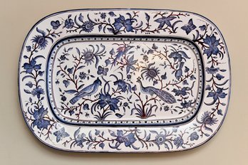 Hand Painted Platter Wall Decor - Made In Portugal