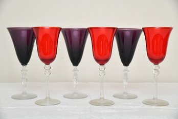 Set Of 6 Colored Glasses