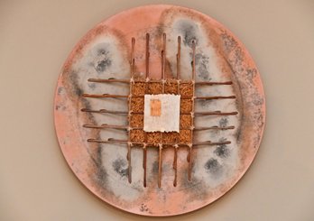 Hand Made Multimedia Clay Wall Art - Signed