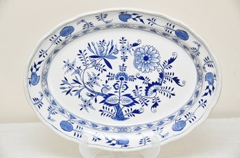 Blue Meissen Large Oval Platter
