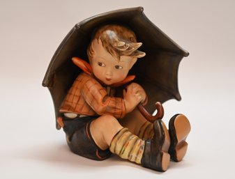 Umbrella Boy Hummel Child With Umbrella Figurine