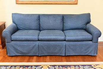 Blue Carlyle Three Seat Sofa