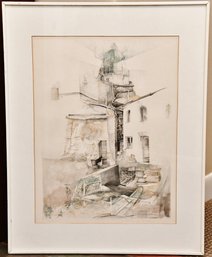 Anton (Toni) Krajnc, Pencil Signed Lithograph, Framed And Matted