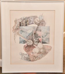 Anton (Toni) Krajnc, Pencil Signed Lithograph, Framed And Matted