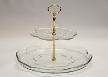 Pfaltzgraff 2 Tier Serving Tray