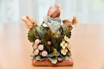 Capodimonte Style Porcelain Flowers