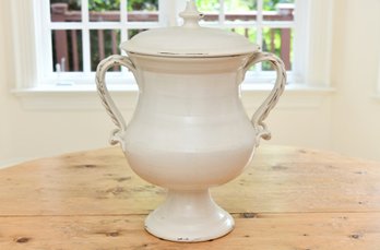 Large Urn With Handle Made In Italy