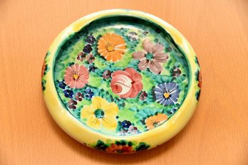 Colorful Floral Decorative Dish